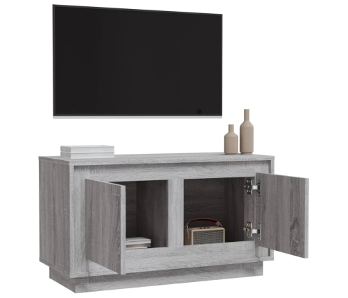 Mueble para TV madera contrachapada gris Sonoma 80x35x45 cm