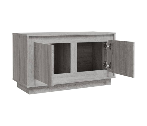 Mueble para TV madera contrachapada gris Sonoma 80x35x45 cm