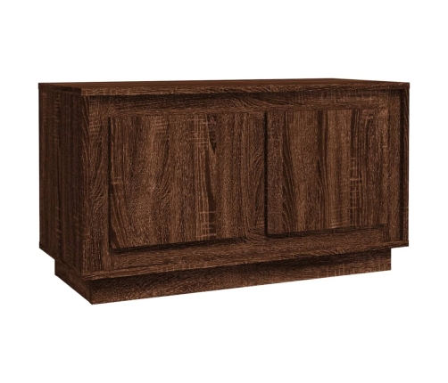 Mueble para TV madera contrachapada roble marrón 80x35x45 cm