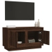 Mueble para TV madera contrachapada roble marrón 80x35x45 cm