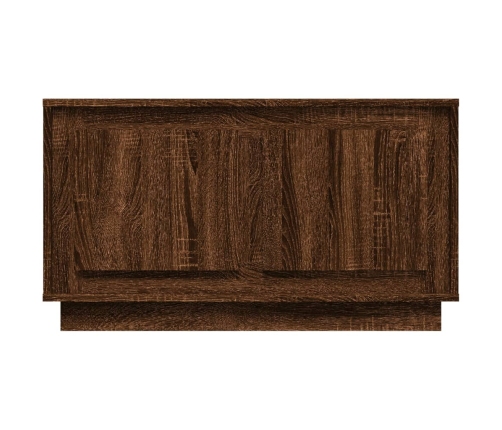 Mueble para TV madera contrachapada roble marrón 80x35x45 cm