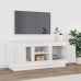 Mueble para TV madera contrachapada negro 102x35x45 cm