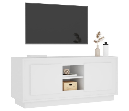 Mueble para TV madera contrachapada negro 102x35x45 cm