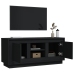 Mueble de TV madera contrachapada negro 102x35x45 cm