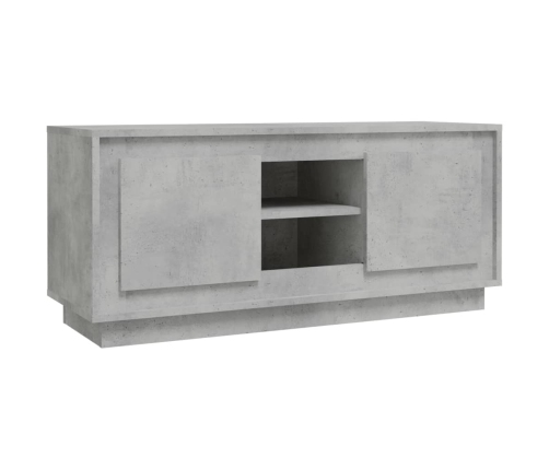 Mueble de TV madera contrachapada gris hormigón 102x35x45 cm