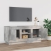 Mueble de TV madera contrachapada gris hormigón 102x35x45 cm