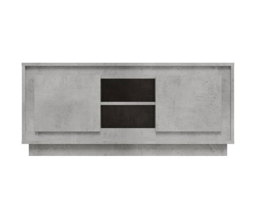 Mueble de TV madera contrachapada gris hormigón 102x35x45 cm