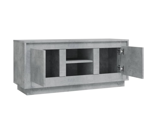 Mueble de TV madera contrachapada gris hormigón 102x35x45 cm