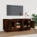 Mueble para TV madera contrachapada roble ahumado 102x35x45 cm