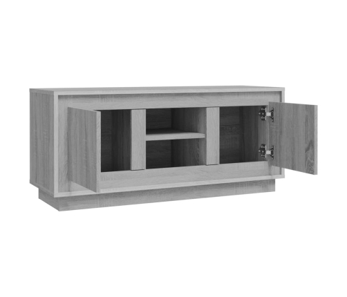 Mueble para TV madera contrachapada gris Sonoma 102x35x45 cm