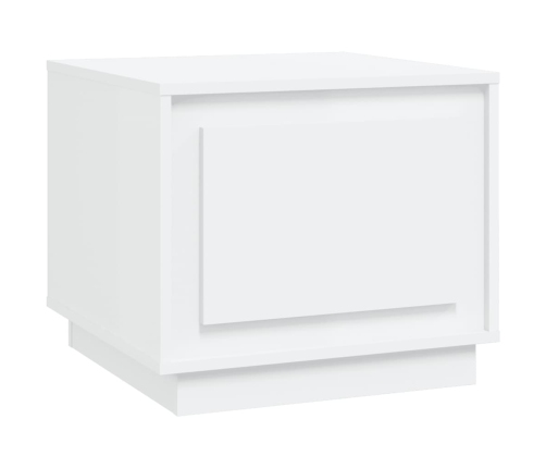 Mesa de centro madera contrachapada blanco 51x50x44 cm