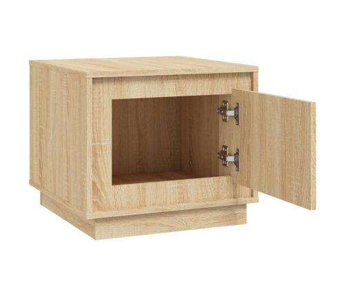 Mesa de centro madera contrachapada roble Sonoma 51x50x44 cm