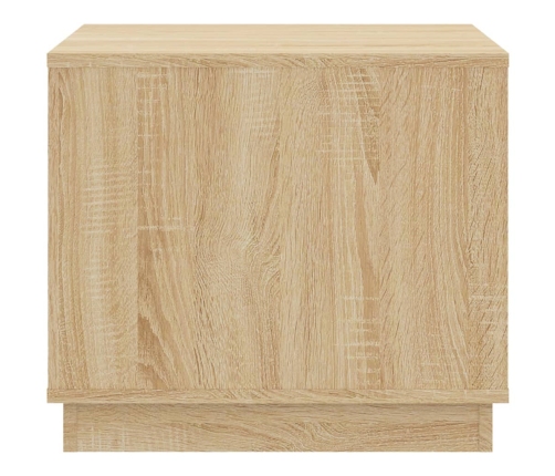 Mesa de centro madera contrachapada roble Sonoma 51x50x44 cm