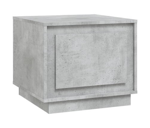 vidaXL Mesa de centro madera contrachapada gris hormigón 51x50x44 cm