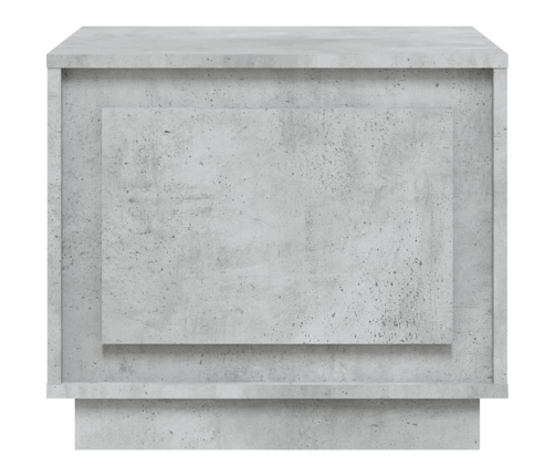 vidaXL Mesa de centro madera contrachapada gris hormigón 51x50x44 cm