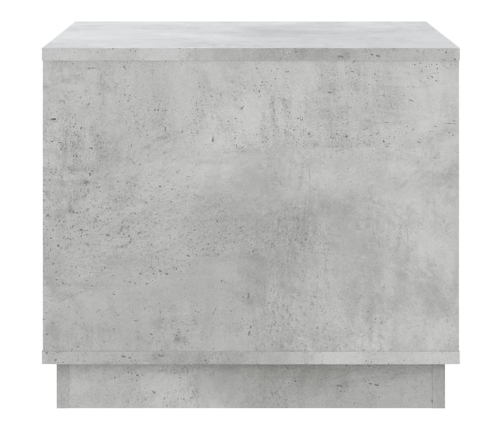 vidaXL Mesa de centro madera contrachapada gris hormigón 51x50x44 cm