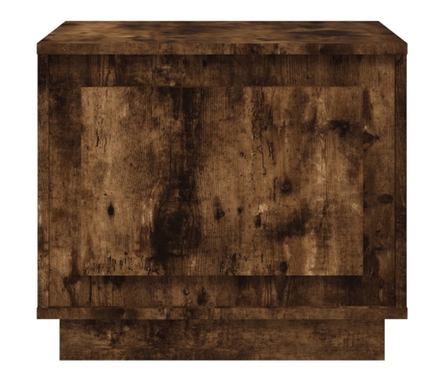 Mesa de centro madera contrachapada roble ahumado 51x50x44 cm