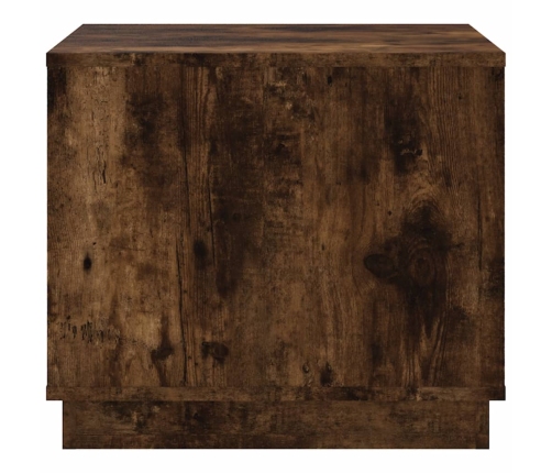 Mesa de centro madera contrachapada roble ahumado 51x50x44 cm