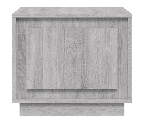 Mesa de centro madera contrachapada gris Sonoma 51x50x44 cm