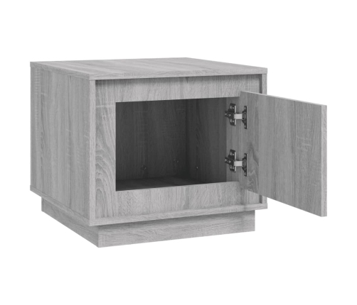 Mesa de centro madera contrachapada gris Sonoma 51x50x44 cm