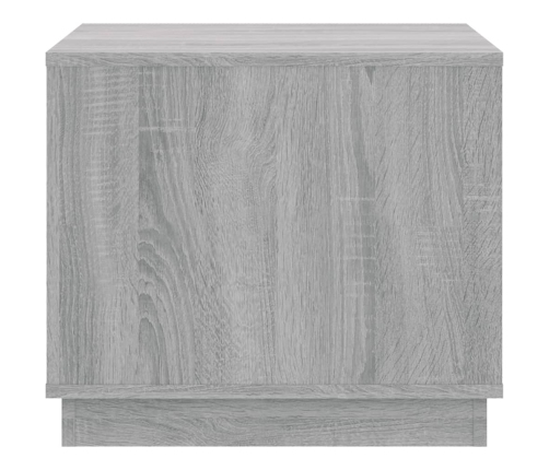 Mesa de centro madera contrachapada gris Sonoma 51x50x44 cm