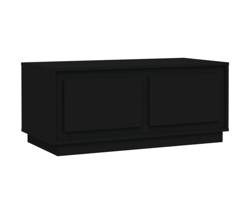 Mesa de centro madera contrachapada negro 102x50x44 cm