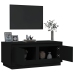 Mesa de centro madera contrachapada negro 102x50x44 cm