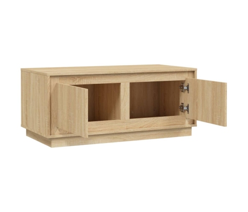 Mesa de centro madera contrachapada roble Sonoma 102x50x44 cm