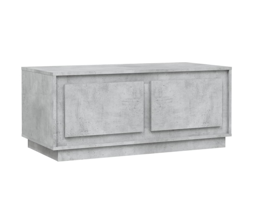 Mesa de centro madera contrachapada gris hormigón 102x50x44 cm