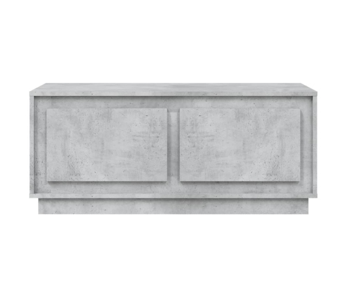 Mesa de centro madera contrachapada gris hormigón 102x50x44 cm