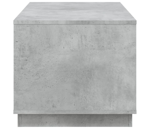 Mesa de centro madera contrachapada gris hormigón 102x50x44 cm