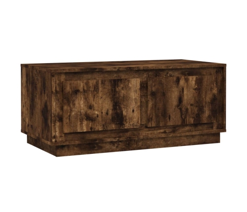 Mesa de centro madera contrachapada roble ahumado 102x50x44 cm