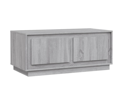 Mesa de centro madera contrachapada gris Sonoma 102x50x44 cm