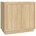 Aparador madera contrachapada color roble Sonoma 80x34x75 cm