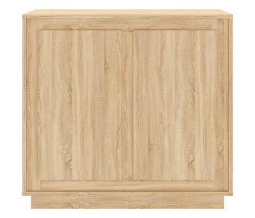 Aparador madera contrachapada color roble Sonoma 80x34x75 cm