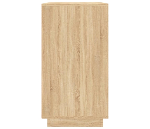 Aparador madera contrachapada color roble Sonoma 80x34x75 cm