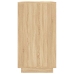 Aparador madera contrachapada color roble Sonoma 80x34x75 cm