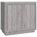 Aparador de madera contrachapada gris Sonoma 80x34x75 cm