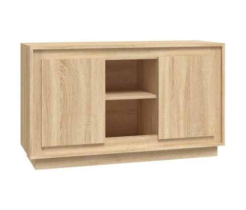 Aparador de madera contrachapada roble Sonoma 102x35x60 cm