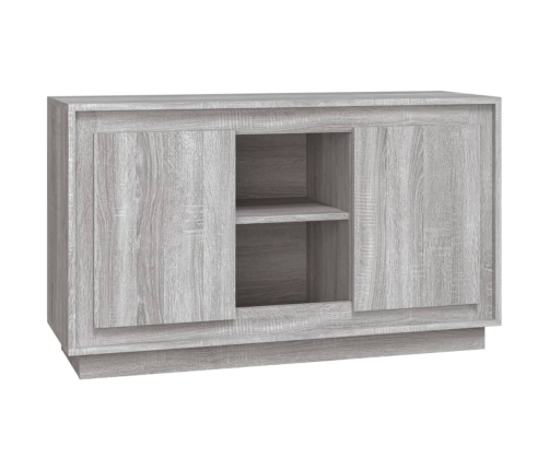 Aparador de madera contrachapada gris Sonoma 102x35x60 cm