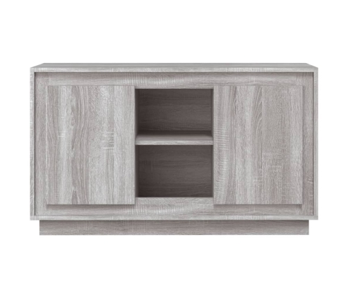 Aparador de madera contrachapada gris Sonoma 102x35x60 cm