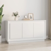 Aparador madera contrachapada blanco 102x35x55 cm