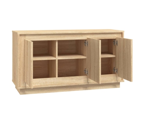 Aparador madera contrachapada roble Sonoma 102x35x55 cm