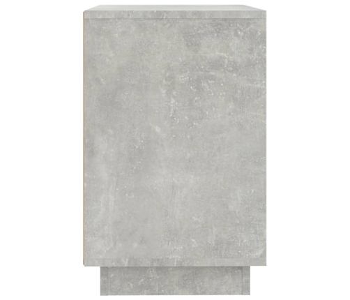 Aparador de madera contrachapada gris hormigón 102x35x55 cm