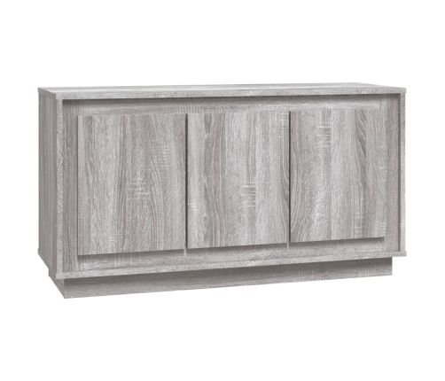 Aparador madera contrachapada gris Sonoma 102x35x55 cm