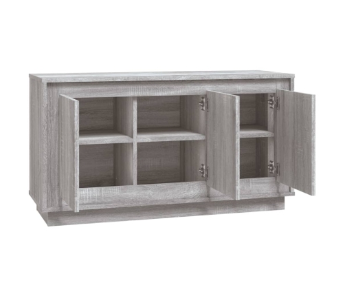 Aparador madera contrachapada gris Sonoma 102x35x55 cm