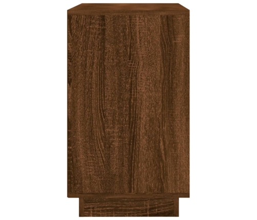 Aparador madera contrachapada marrón roble 102x35x55 cm