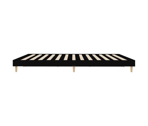 Cama sin colchón negro 180x200 cm madera de ingeniería