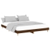 Estructura de cama sin colchón madera marrón roble 150x200 cm