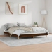 Estructura de cama sin colchón madera marrón roble 150x200 cm